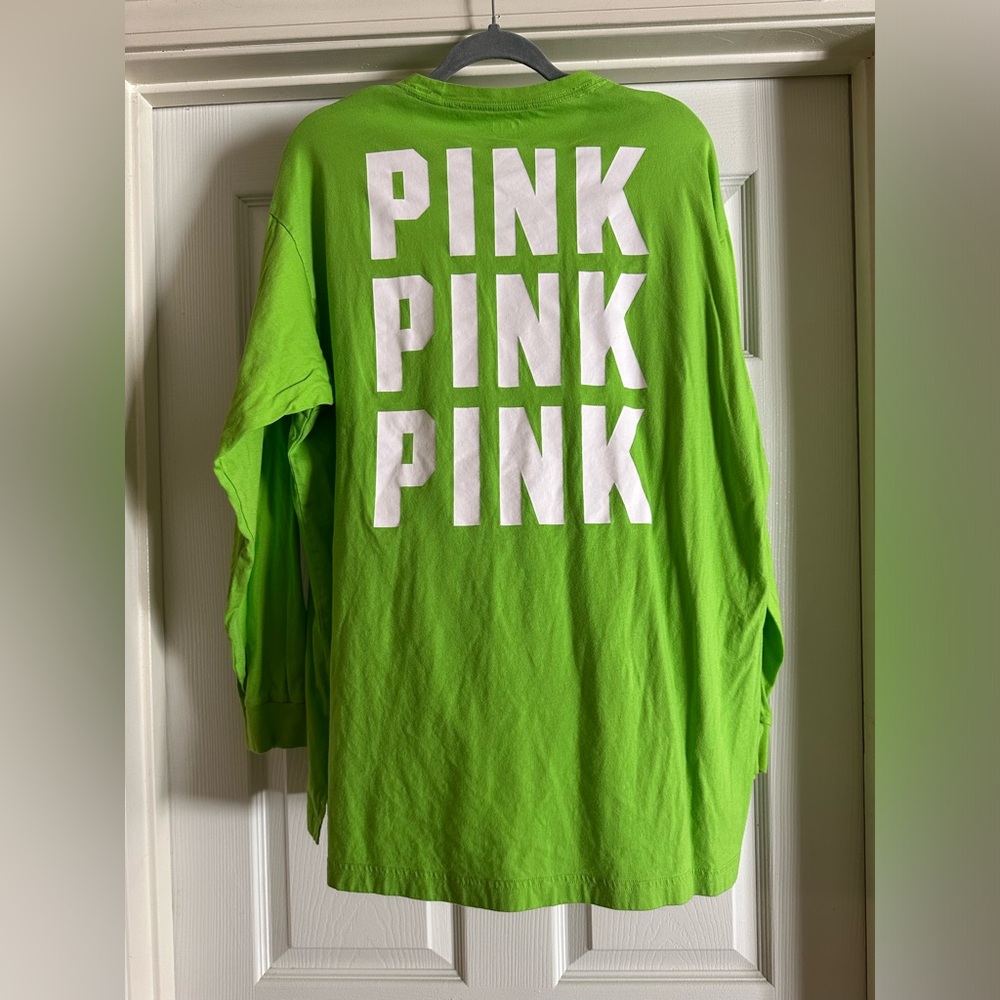 PINK Victoria Secret Long Sleeve Campus Tee - Picture 3 of 4